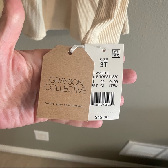 Grayson Collective Waffle Peplum Top - Picture 2 of 3